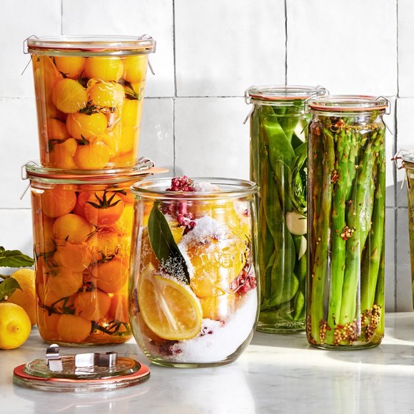 Weck Other - WECK Tulip Jars - Set of 2 - Clear Glass - 35.9 oz